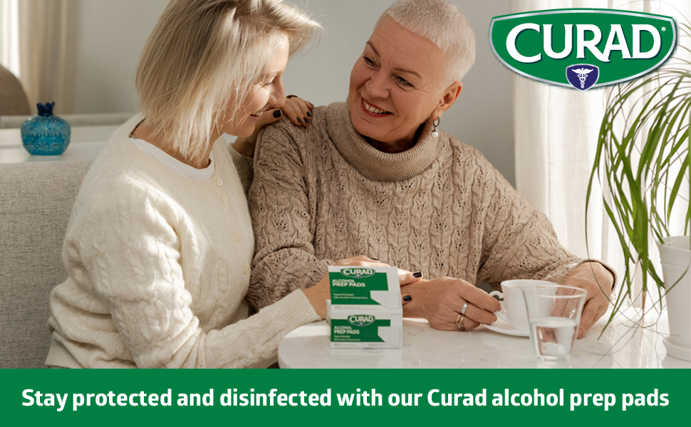 CURAD Alcohol Prep Pads, 400 Count, Medium 70% Isopropyl Alcohol Wipes, Individually Wrapped, First Aid Alcohol Swabs for Cuts & Scrapes, Medical Alcohol Pads