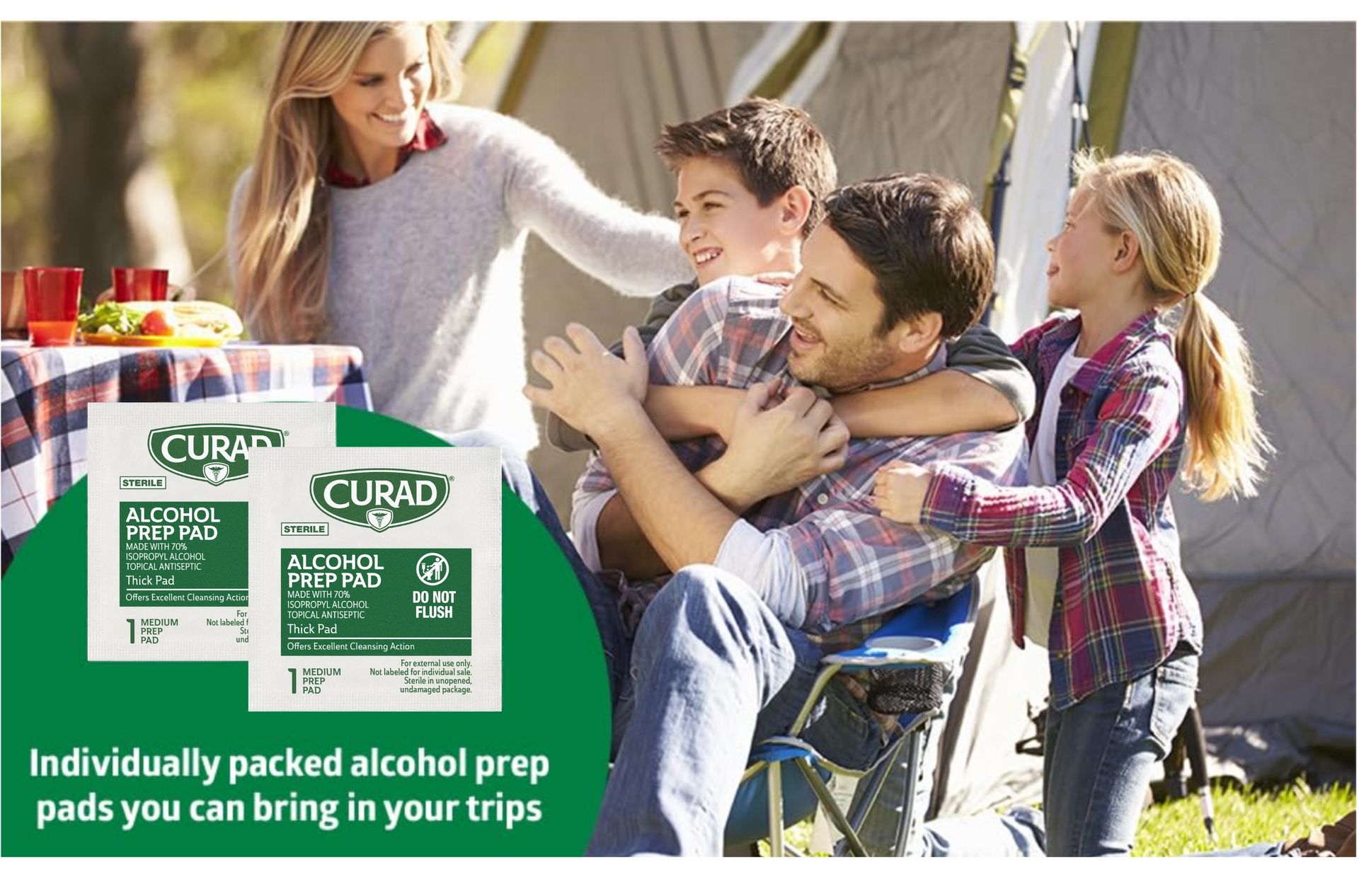 CURAD Alcohol Prep Pads, 400 Count, Medium 70% Isopropyl Alcohol Wipes, Individually Wrapped, First Aid Alcohol Swabs for Cuts & Scrapes, Medical Alcohol Pads