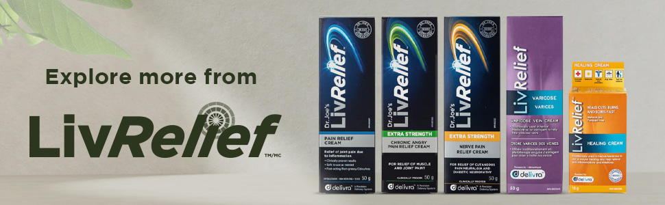 LivRelief First Aid Wound Cream for Cuts, Burns, Sores and Bug-Bites - Fast Healing Multi-Purpose Therapy Natural & Paraben-Free - 15g