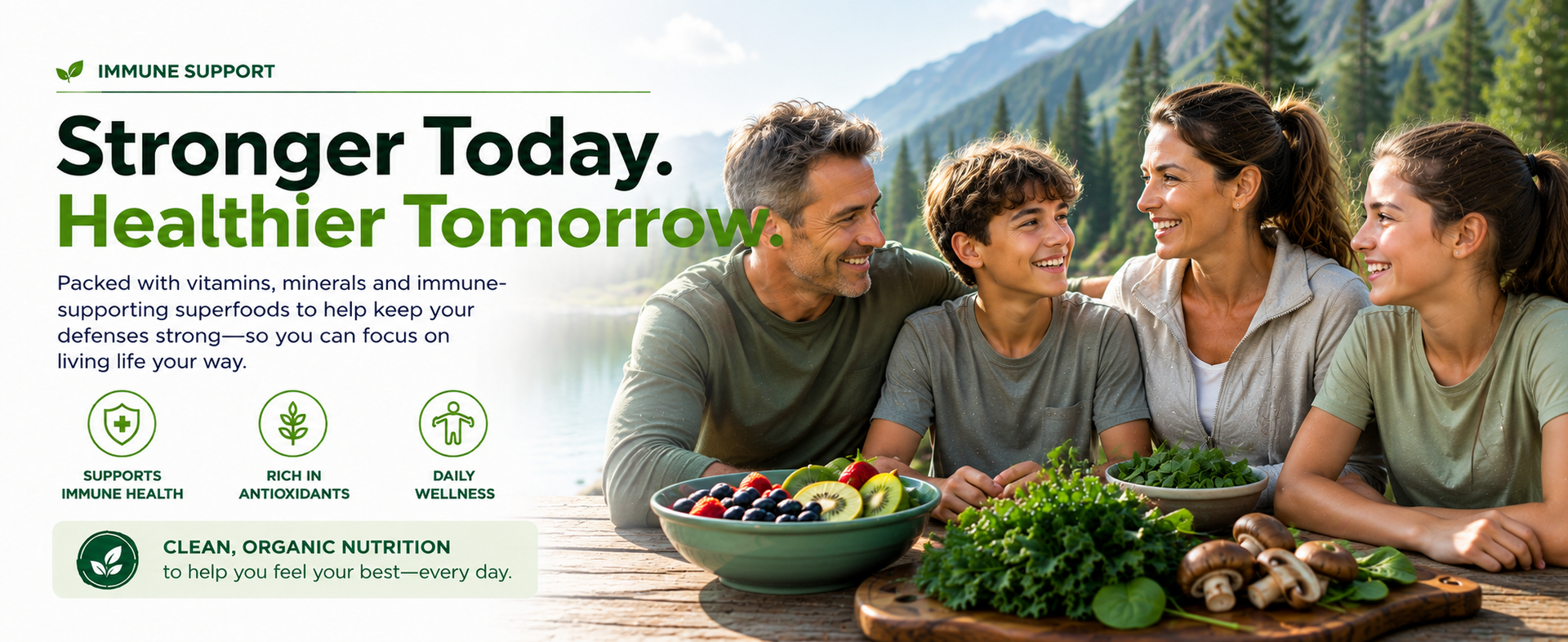 Country Farms Organic Super Greens Powder, 50 Organic Superfoods, Daily Greens Drink Mix with Fruits, Vegetables, Fiber, Probiotics & Mushrooms, Supports Energy, Gut Health & Digestion, Natural Flavor