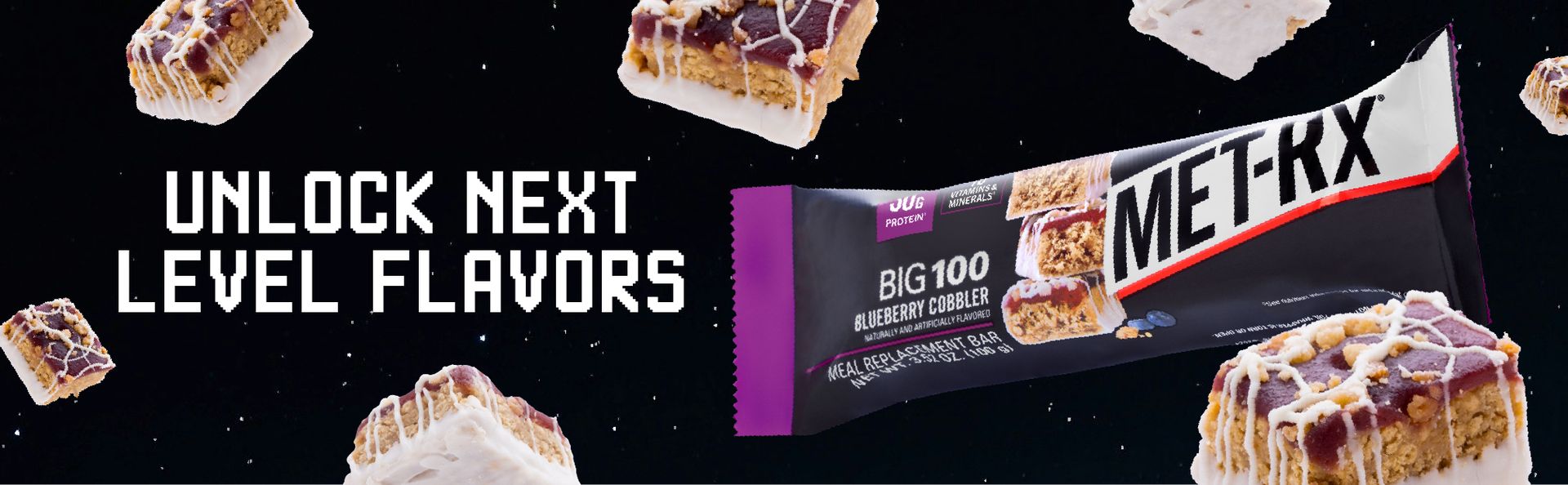 MET-Rx Big 100 Protein Bar, Salted Caramel Brownie Crunch, 30G Protein