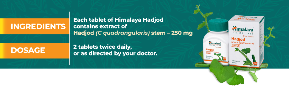 Himalaya Wellness Pure Herbs Hadjod Bone & Joint Wellness - 60 Tablet