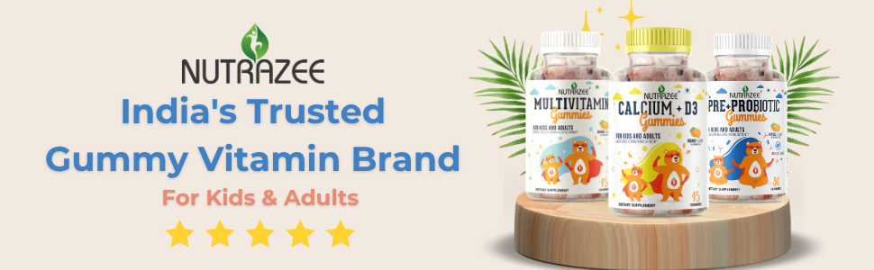 Nutrazee Pre Probiotic Gummies, 2 Billion CFU Clinically Validated, Zero Sugar Supplement For Kids, Men & Women | Gut Health, Digestion, Easy Bowel Movement & Immunity, 30 Gummy Bear