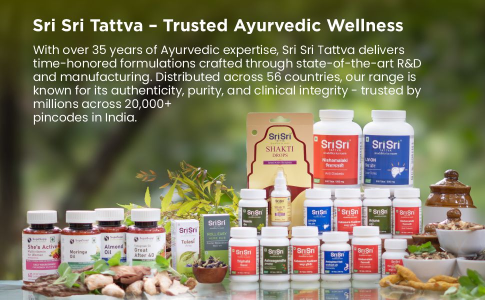 Sri Sri Tattva Arjuna Tablet - Cardiac Care – 60 Tabs, 500 Mg | Cardiac Care Tablets | Supports Heart Health | Manages Cholesterol Levels