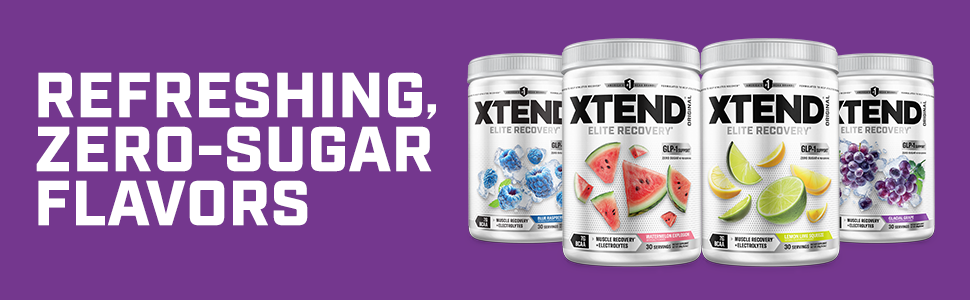Xtend Original BCAA Powder, Zero Sugar, Watermelon Explosion, 30 Serv