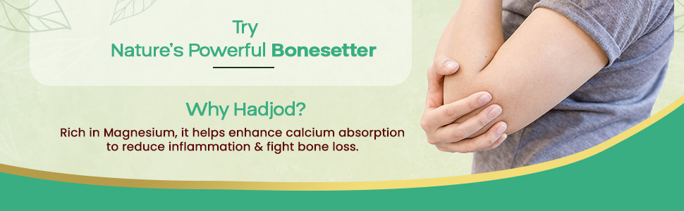 Baidyanath Hadjod - 60 Tablets (Pack of 2) | Supports Bone Strength, Joint Flexibility & Mobility |