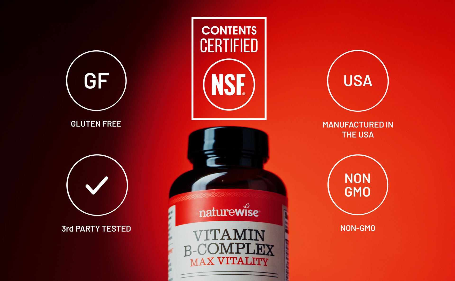 NatureWise Vitamin B Complex for Women and Men - with Folic Acid Biotin B1 B2 B3 B6 B12 - Support Cellular Energy & Mental Clarity - Gluten & Dairy Free - 60 Softgels[2-Month Supply]