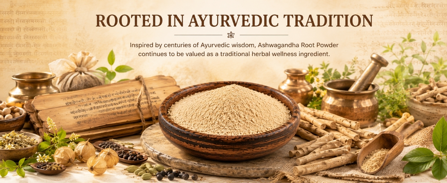 CARMEL ORGANICS Ashwagandha Root Powder 227 Grams