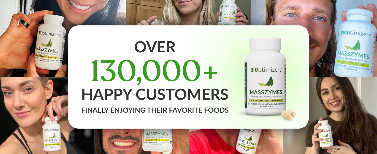 BIOptimizers MassZymes, Digestive Enzyme Supplement, 250 Capsules