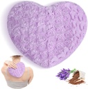 Almohadilla de calefacción Microwavable Atsuwell, Compress caliente paquete de calefacción movible, Tirador de lavanda aromatizado y almohadilla de microondas fluorescente para juntas, cuello, espalda, músculo, púrpura
