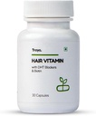 Las vitaminas del cabello de Sheltr capsules, bloqueador natural DHT > cápsulas de biotina para el crecimiento del cabello, control de caída del cabello, contiene 12 mg de biotina, vitamina, hierro, Omega 3 " Bhringraj (30 multivitaminas para el cabello)