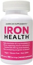 Hierro Salud 42,5 Mg Hierro no estreñidor con 16 vitaminas y nutrientes que suministren hierro, incluyendo vitamina C 60 tabletas