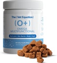 Omega multifuncional para perros – Duck-Flavored, 90 Chews – con Marine Sourced Omega-3 – Apoyos Conjunto, Skin, Coat &amp; Immune Health
