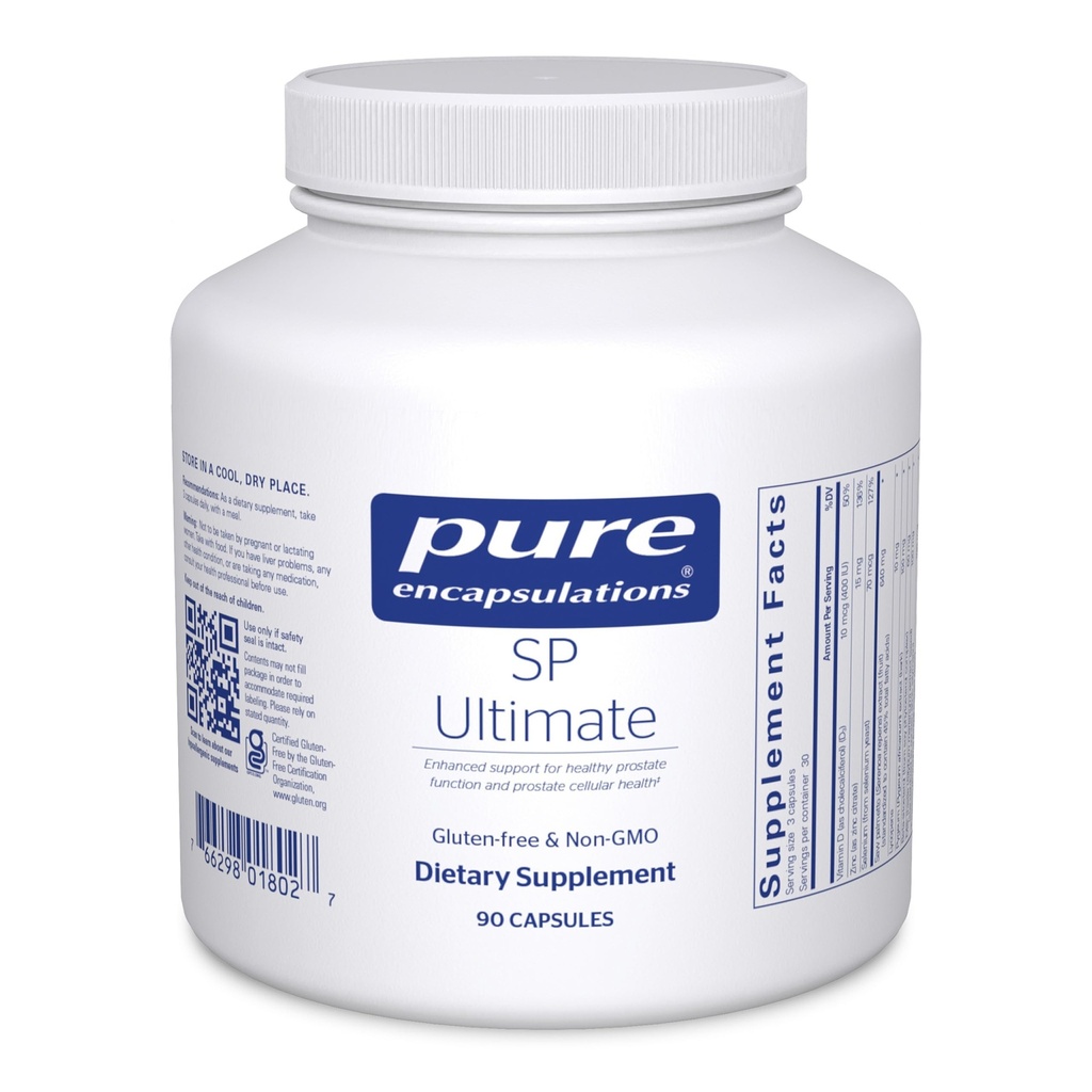 Pure Encapsulations SP Ultimate ← Enhance Support for Healthy Prostate Function and Prostate Cellular Health* TEN 90 Capsules