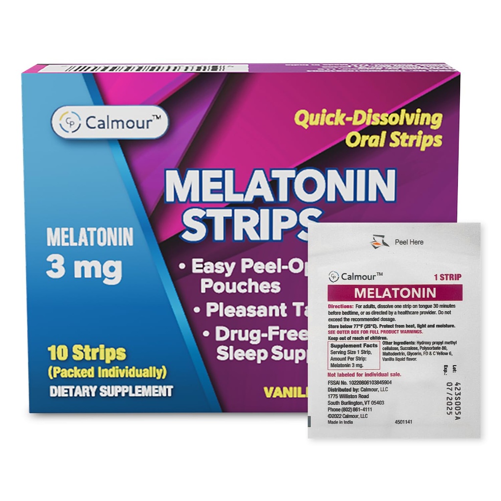 10 Oral Sleep Strips ← Quick-Dissolving 3mg Melatonin Strip  Obras más rápidas que las Gummies ← Relajar Suplementos Napping  The Ultimate Sleeping Aid for Better Rest and Eye Health