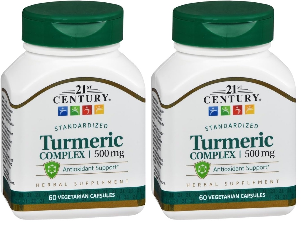 21st Century Turmeric Complex Vegetarian Capsules, 60 Conde (Pack of 2)