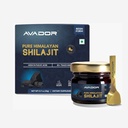 AVADOR 20 Gramos Himalayan Shilajit Resin 20gm tención 0.7oz with 85+ Trace Minerals ← Alto Ácido Fulvic (Includes Free Spoon)