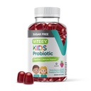 Viteey Probiotic Gummies for Kids - 2 Billion CFUs - Probioticos Kids Constipation Relief, Natural Immune & Digestive Health Support - Vegan, Gelatin Free, GMO Free - Tasty Chewable Raspberry Flavored