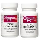 Cardiovascular Research Zinc 25 mg Zinc Picolinate 120 cápsulas - para el soporte del sistema inmunitario - dos botellas