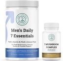 Total Wellness Duo - 7 Mushroom Complex " Men's Daily 7 Essentials for Complete Nutritional Support