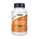 AHORA Suplementos de alimentos, Alivio ácido con Enzimas, Xylitol Endulzado, Salud Digestiva*, 60 Chewables