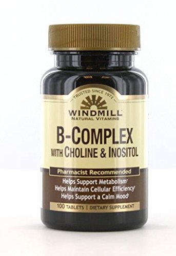 Windmill B-Complex con Choline e Inositol Tabs 100'S Windmill