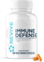 Revive MD Immune Defense, Immune Support Supplement - Immunity Health with Zinc, Elderberry, Vitamin C &amp; Vitamins Booster for Men &amp; Women - Vegan, Gluten-Free &amp; Soy-Free (180 capsules, 30 Servings)