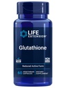 Extensión de vida Glutathione 500 mg – Glutathione Capsules, Suplemento antioxidante, estrés oxidativo, forma reducida activa – libre de gluten, no GMO, vegetariano – 60 cápsulas