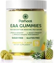 EAA Gummies 120 Gummies (Pineapple), Aminoácidos Esenciales - Todos los 9 Aminos Esenciales (EAA) y todos los Aminos Sustitutivos (BCAAs), No GMO, Gluten Free, Vegetarian Friendly