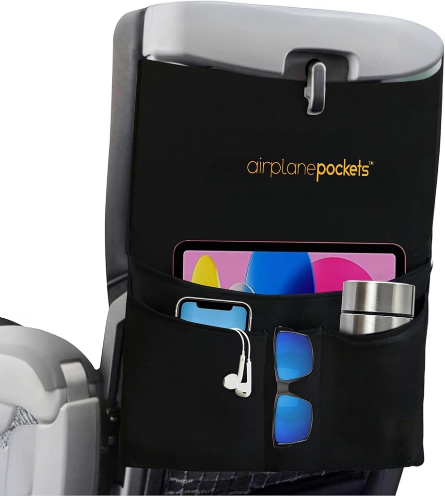 Airplane Pockets - Accesorios Airplane - Plane Travel Essentials - Organizador de viajes - Organizador de almacenamiento de asientos - Air Travel Essentials - Seat Back Organizer - International Travel Must Have