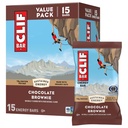 CLIF BAR - Energy Protein Bars - Chocolate Brownie - Hecho con avena orgánica - Bares de energía - Non-GMO - (15 Pack)