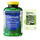 Spring Valley Calcio Plus Vitamina D Tablas Suplemento dietético, Bone Health, VIT D 20 mcg, 600 mg, 250 Cuenta + Exclusiva VitaMax Vitamina (2 ítems)