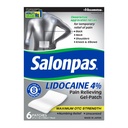 Salonpas Lidocaine 4% Dolor Aliviando Gel-Patch, 6 Cuenta, para atrás, cuello, hombro, rodillas