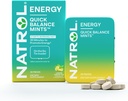 Natrol Quick Balance Energy Mints, Energy Supplement, 30 Lemon Green Tea Naturally and Artificially Flavored, 30 Cuenta, 15 Day Supply