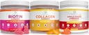 Purify Life Apple Cider Vinegar, Collagen & Biotin Bundle, Gut Health & Digestion, Gummies for Hair Growth, Healthier Skin & Nails, Vegan, Gluten Free, Non-GMO All Natural Supplements
