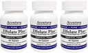 Plus® 3mg 3 Pack L-Methylfolate Metil Folate Methylfolate Medical Food Supplement Professional Strength Active Pure Potent 30 Tablets
