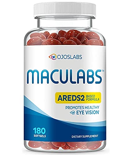 Eye Vitamins - AREDS 2 Based Formula - Eye Vitamin with Lutein & Zeaxanthin for Macular Health - Vision Supplements for Adults - 180 Softgels Support & Care for Eyes - Made in USA