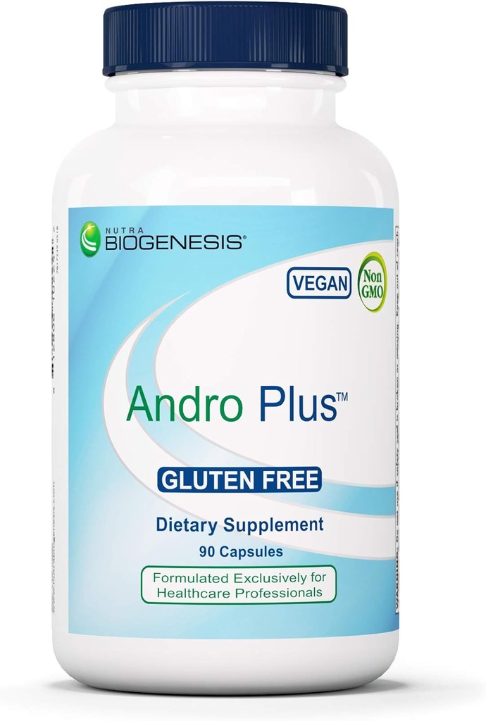 Nutra BioGenesis Andro Plus - Extracto de Tribulus Terrestris para Hombres, Suplemento de Maca Root para la Vitalidad de los Hombres con Muira Puama, Salud y Bienestar - 90 cápsulas vegetarianas