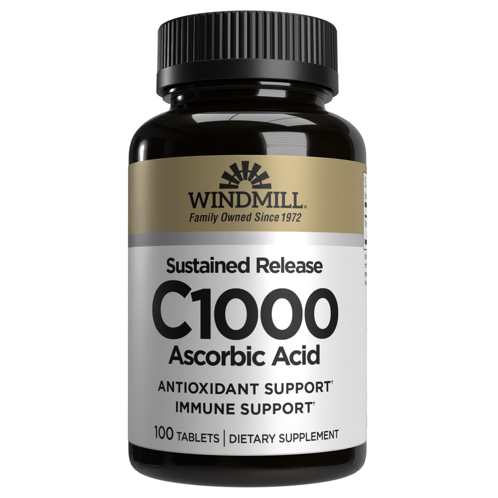 Molino de viento Vitamina C-1000 Tablas Sustented Release 100 Tablets
