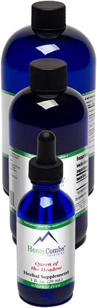 HoneyCombs Queen of The Meadow (Meadowsweet) – Suplemento Herbal para el sistema inmunológico, Tract y Kidney Support – Sin alcohol, Meadowsweet Liquid Extract, 8 Fl Oz