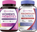 Recetas del médico Probióticos y Magnesium Glycinate Bundle - Optimum Gut Health & Muscle Function Support for Men & Women