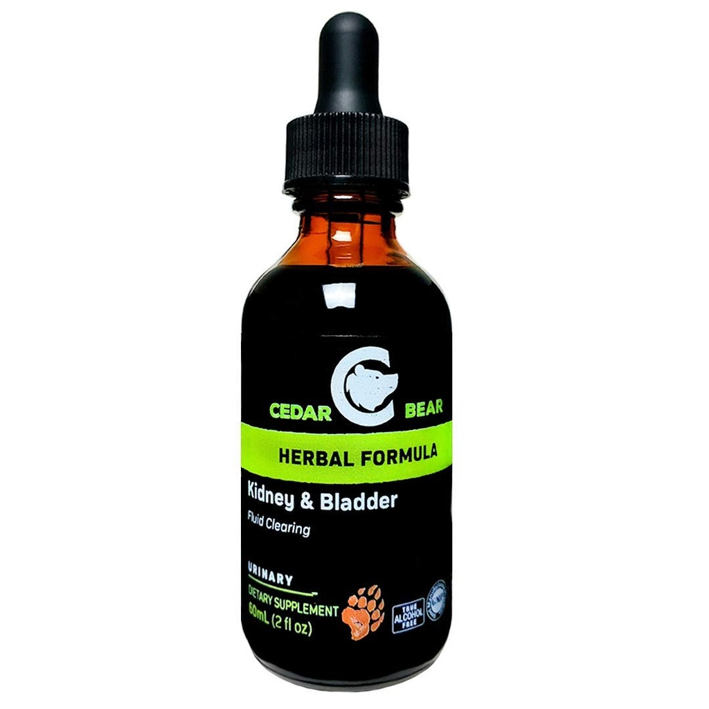 Cedar Bear Kidney &amp; Bladder Blend a Liquid Herbal Suplemento que calma, tonifica y apoya dinámicas fluidas adecuadas para la vejiga y el sistema urinario 2 Fl Oz