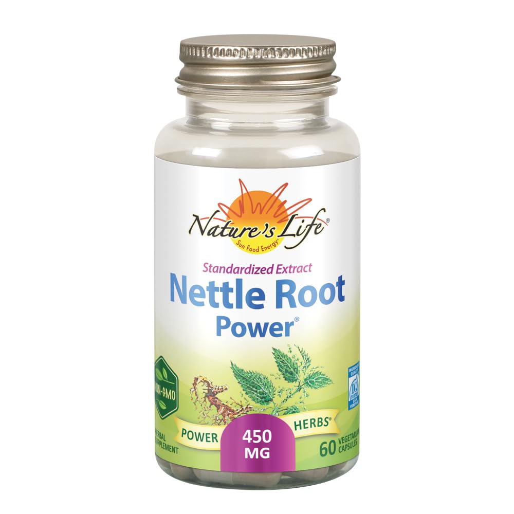ZAND Nature's Life Nettle Root Power 450mg Herbal Supplement ◾ Prostate &amp; Urinary Tract Health Formula for Men ← Non-GMO & Lab Verified ← 60 Veg Caps