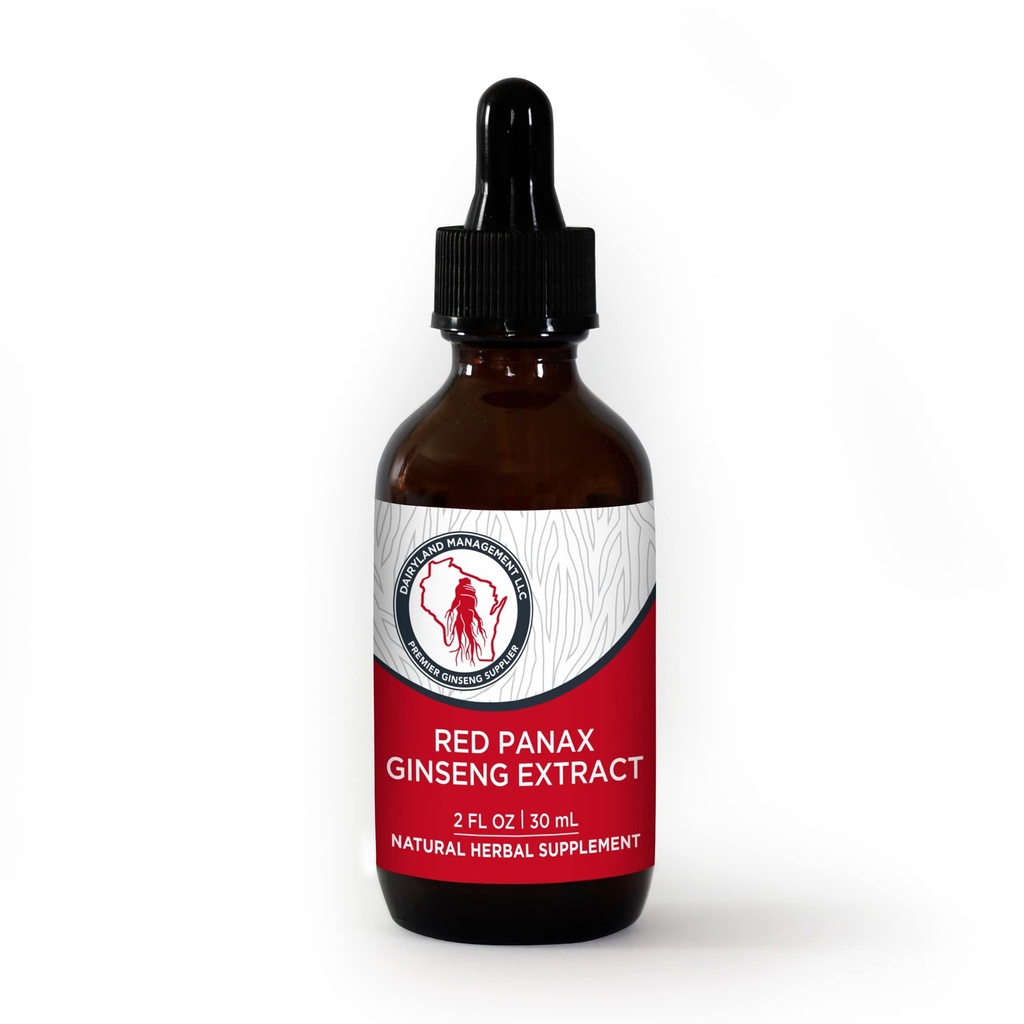 Dairyland Red Ginseng Extracto 2 FL oz - Red Panax Ginseng Extracto para Immune Support - Authentic Korean Red Ginseng - Non-GMO, Gluten Free Ginseng Liquid - Ginseng HerbSupplement for Daily Use