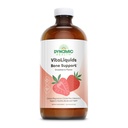 Soporte de bonificación, Citrato de calcio, Citrato de magnesio y vitamina D-3, Relajación, Bone y Muscle Support Fórmula, Fácil Absorción, Hecho sin lácteos y sin gluten, Sabor de fresa, Aproximadamente 32 Servimientos, 16 FL OZ