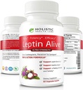 Holistic Health Labs Maximum Leptin Weight Management for Women, Extra Strength - MeraTrim, Carnipure y Cissus Quadrangularis Natural Metabolism Support and Cravings Management. 60 cápsulas de verduras