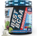 BPI Sports Best BCAA Shredded - Caffeine Free Thermogenic Recovery Drink, Lean Muscle Building BCAA Powder for Women and Men, Preworkout BCAAs Amino Acids Drink- Cherry Lime - 25 Servings