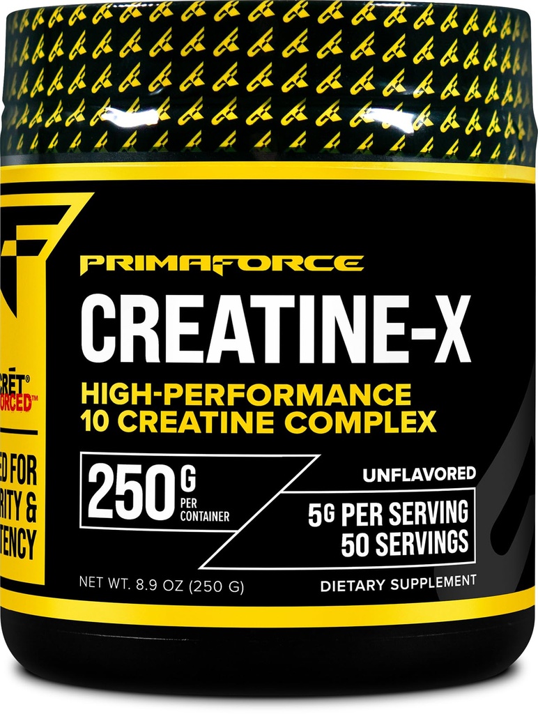 Primaforce Creatine-X 250 Gramos - Complejo de 10 Creatinas de alto rendimiento - Desflavorado