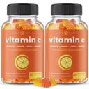 NutraChamps Vitamina C Gummies for Adults &amp; Kids, 5-in-1 Immune System Support with Elderberry, Rosehips, Citrus Bioflavonoids & Acerola Cherry, Immunity Booster Supplement (Pack of 2)