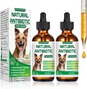 Antibióticos para perros, antibióticos naturales para perros, antibiótico de perros, antibióticos de peluche, multivitamínico de perros, apoya la alergia al perro y el alivio de lotes, suplemento dietético, Suplemento herbal natural